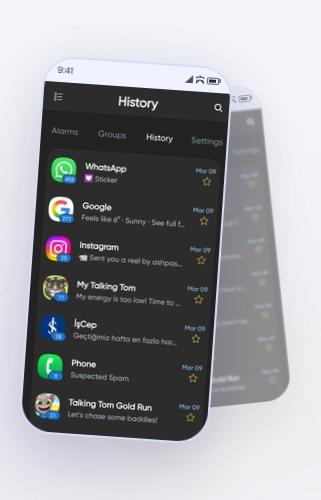 Notification Tracker & Alarms: your notifications, your rules